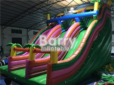 Custom-Built Rabbit Slide/Palm Tree Inflatable Dry Slide For Backyard BY-DS-034